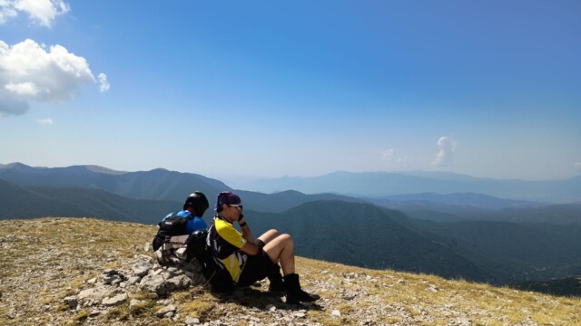 Monte Cotento in MTB da Filettino: cresta dei Simbruini e boschi tecnici